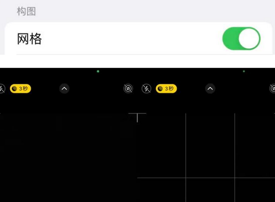 龙山苹果手机维修网点分享iPhone如何开启九宫格构图功能