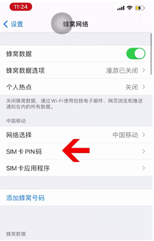 龙山苹果14维修网分享如何给iPhone14的SIM卡设置密码 